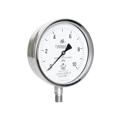 YE-150BF不锈钢防腐膜盒压力表，316材质-上自仪四厂【官网】